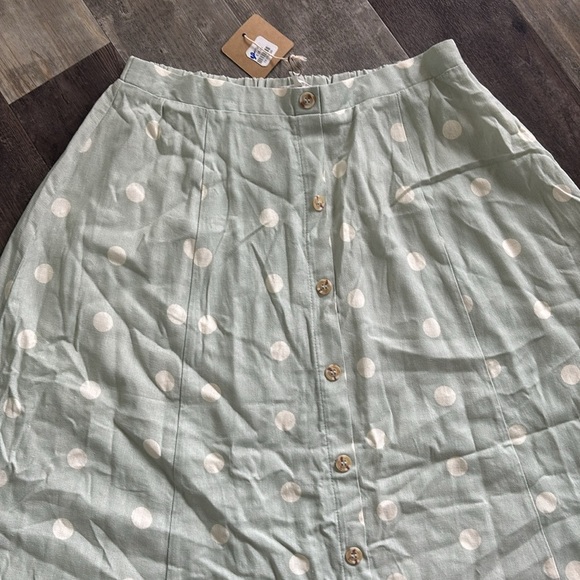 Blue Pepper Polka Dot Skirt size L - Picture 2 of 2